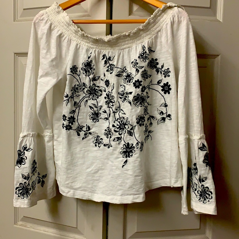 Anthropology size medium off the shoulder top